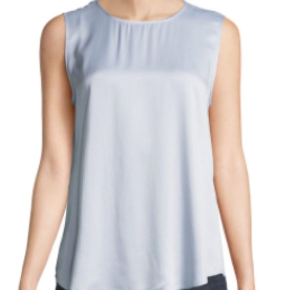 Eileen Fisher Silk Round-Neck Tank - Picture 1 of 4